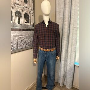 Barba Napoli Plaid Shirt